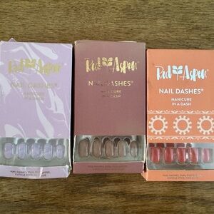 Nail Dashes Set - Pink, Purple, Red